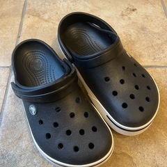 キッズ用crocsサンダル黒