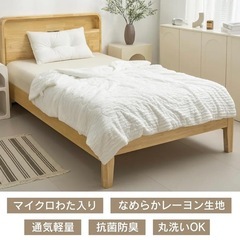 肌掛け布団 掛け布団 冷感 洗える 吸湿 速乾 抗菌加工 シングル 2個セットの画像