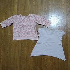 80   90  女の子　5枚　まとめ　トップス　ワンピース　パンツ　前開き　カーディガン　ジルスチュアート　キムラタンの画像