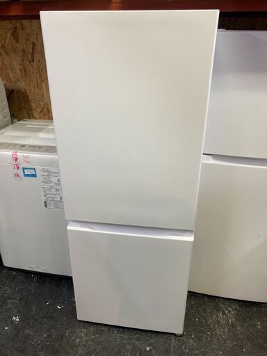 ☆中古￥19,800！AQUA　200㍑2ドア冷蔵庫　家電　2024年製　AQR-20P(W)型　幅53㎝ｘ奥行60㎝ｘ高さ138㎝　【BF122】