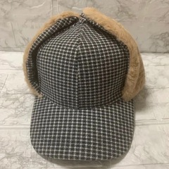 フライトキャップ ロシア帽子 キャップ 防寒 防風 耳あて ブラックの画像