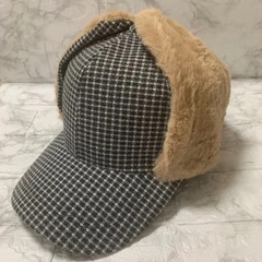 フライトキャップ ロシア帽子 キャップ 防寒 防風 耳あて ブラック
