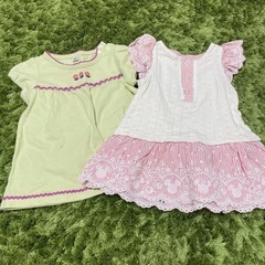 80サイズ 女の子　ワンピース　半袖　babyGAP アプレレクールの画像