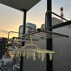 ベランダ物干しラックの画像
