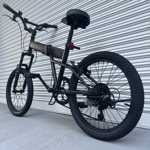 品質のいい 7万で購入】BMX 黒 高級シマノ社製変速搭載 極太タイヤ 20インチ 自転車本体