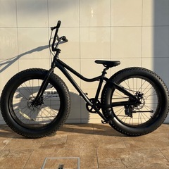 【20万で購入】ファットバイク 黒 特大26インチ 激レアBMXタイプ 極太タイヤ ビーチクルーザー HIPHOP アメ村 堀江 マウンテンバイク ピストバイク【早い者勝ち】の画像
