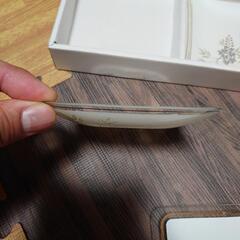 昭和レトロ　お皿セット　花柄　おしゃれ　ガラスの画像
