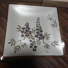 昭和レトロ　お皿セット　花柄　おしゃれ　ガラスの画像