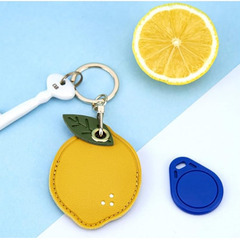 🍋【新品未使用】AirTag レモンケース バラ売り スマートタグ対応 紛失防止 HUAWEI Tile MAMORIO キーホルダー バッグチャームの画像