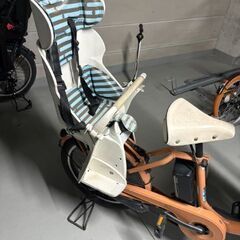 ※値下げ bikke電動アシスト自転車+前後チャイルドシートの画像
