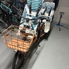 ※値下げ bikke電動アシスト自転車+前後チャイルドシートの画像