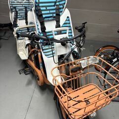 ※値下げ bikke電動アシスト自転車+前後チャイルドシートの画像