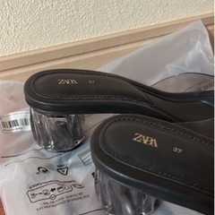 ZARA♦️ザラサンダル♦️クリア✨️24cmの画像