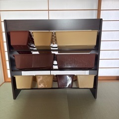 子ども　おもちゃシェルフ　本棚　ハウスラックの画像