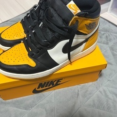 ほぼ未使用！NIKE Air Jordan 1 エアジョーダン1 タクシー　taxiの画像