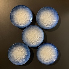 🇯🇵和食器 【有田焼】 萬永 小皿 『水仙』 5枚セット の画像