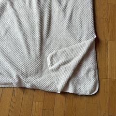 取りに来てくださる方に！無印良品 大判サイズ 2枚 202×188センチ 薄手 フリースブランケット ダブルサイズ 洗濯済みの画像