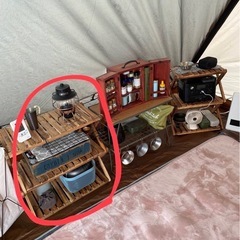 キャプテンスタッグ  木製3段MOVEラック600の画像