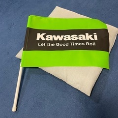 YAMAHA & Kawasaki応援フラッグの画像