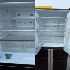 ⚫︎三菱6ドアー冷凍冷蔵庫MR-W45M-PW (445L)6人〜7人用⚫︎の画像