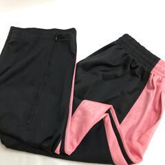 日本製★ PUMA【プーマ】ジャージパンツ レディース【size:M/股下71cm/ダークグレー×ピンク】スポーツ/ズボン/ボトムス/Pants/Trouser◆BJ023-gの画像