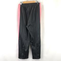 日本製★ PUMA【プーマ】ジャージパンツ レディース【size:M/股下71cm/ダークグレー×ピンク】スポーツ/ズボン/ボトムス/Pants/Trouser◆BJ023-gの画像