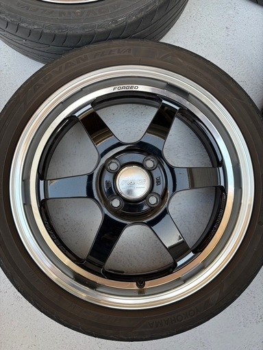 【取り引き者決定】RAYS  TE37 KCR 16インチ 4H PCD100 5.5J 4本セット