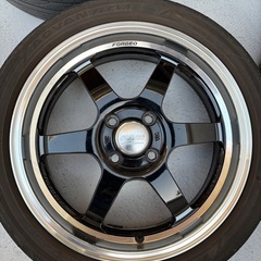 RAYS  TE37 KCR 16インチ 4H PCD100 5.5J 4本セットの画像