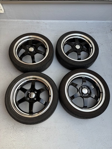 【取り引き者決定】RAYS  TE37 KCR 16インチ 4H PCD100 5.5J 4本セット