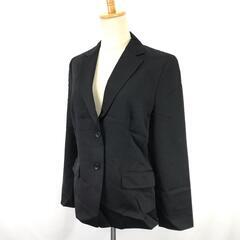 日本製★COMME CA DU MODE【コムサデモード】 テーラードジャケット レディース【size:13/LL/黒/black】シングル/総裏地/Jacket◆BJ011-eの画像