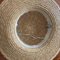 【美品】麦わら帽子 リボン付き  レディース  夏   の画像