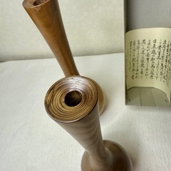 エンヂュ　槐の木　一輪挿し　2点セット売りの画像