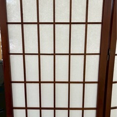和風パーテーション 衝立 4連 仕切り 高さ180m  2枚セット の画像