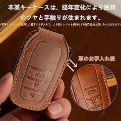 未使用 社外品 トヨタ ランドクルーザー250系他 キーケース 本革 赤 LAND CRUISERの画像
