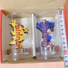【ディズニー】ガラスコップセット　ミッキー　ミニーの画像