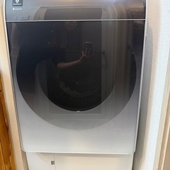 【美品】2023年式SHARPドラム式洗濯機ES-X11A-SL
