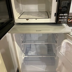 【激安】電子レンジ、冷蔵庫セットの画像