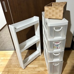 きまりました　4段ボックス、隙間収納の画像