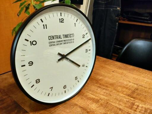 未使用】インターフォルム 掛時計 CENTRAL TIME CL-1479 電波