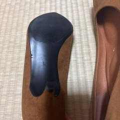 未使用　茶色　パンプスの画像