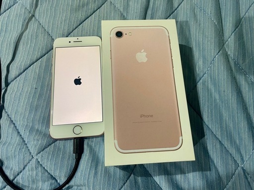 Apple iPhone 7 128GBローズゴールド 最大容量100%