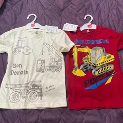 働く車　服セット　100〜110サイズの画像