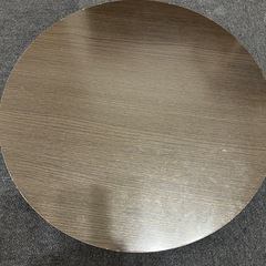 【中古】ニトリ 丸テーブル（ブラウン／折りたたみ式） 