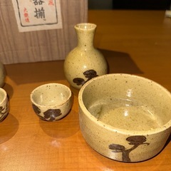 唐津風　太鉄造　酒器揃　2客ずつ　晩酌にの画像