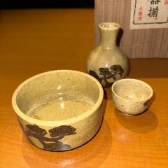 唐津風　太鉄造　酒器揃　2客ずつ　晩酌にの画像