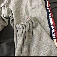 男女兼用セットアップ上下ジャージスウェット グレーの画像