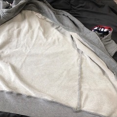 男女兼用セットアップ上下ジャージスウェット グレーの画像
