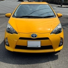 トヨタ アクア1.5 Sイエロー系  新規車検付きドライブレコー...