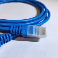 【中古動作未確認品】SANWA SUPPLY　ギガビット高速LANケーブル　カテゴリ5e　LANケーブル　2m　LA-Y5TS-02BLの画像
