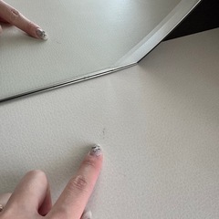 定価10万【ほぼ未使用】ホワイトドレッサー／デスク／鏡台の画像